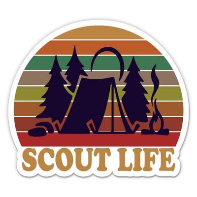 Scout Life Stickers - 2 Pack - Waterproof Vinyl for Car, Phone, Water Bottle, Laptop - Scout Pride Decals (2-Pack)