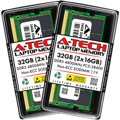 A-Tech 32GB (2 x 16GB) RAM for HP Victus 16-d1011nt | DDR5 4800MHz SO-DIMM PC5-38400 262-Pin Non-ECC Memory Upgrade Kit