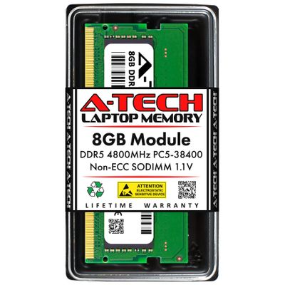 A-Tech 8GB RAM for ASUS ROG Strix G15 G513RM-HF008W | DDR5 4800MHz SO-DIMM PC5-38400 262-Pin Non-ECC Memory Upgrade Module