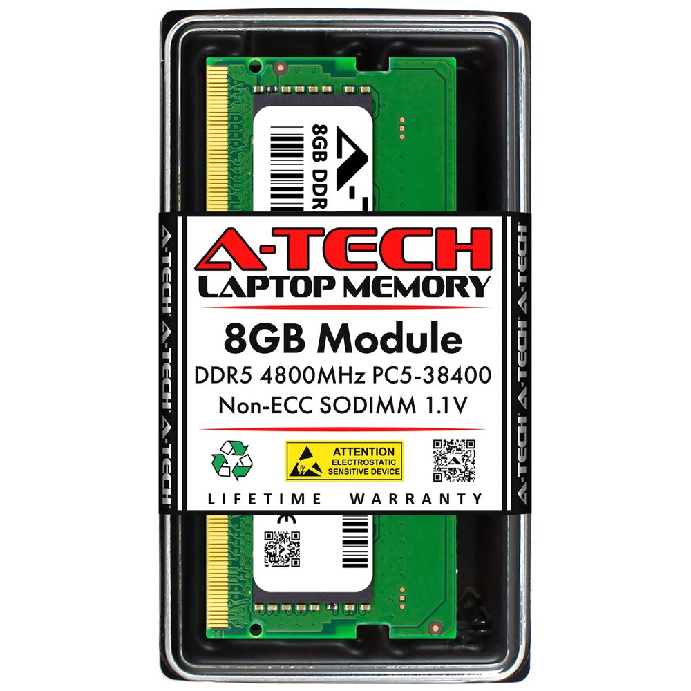 A-Tech 8GB RAM for ASUS ROG Strix G15 G513RM-HF008W | DDR5 4800MHz SO-DIMM PC5-38400 262-Pin Non-ECC Memory Upgrade Module