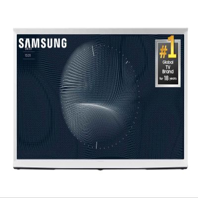 SAMSUNG 65-Inch Class The Serif LS01B Series - QLED 4K, I-Shaped Design, Anti-Reflection Matte Display, -Portable Easel -Stand, Ambient Mode+ Smart -TV -w/ Alexa Built-in (QN65LS01BAFXZA,Latest Model)