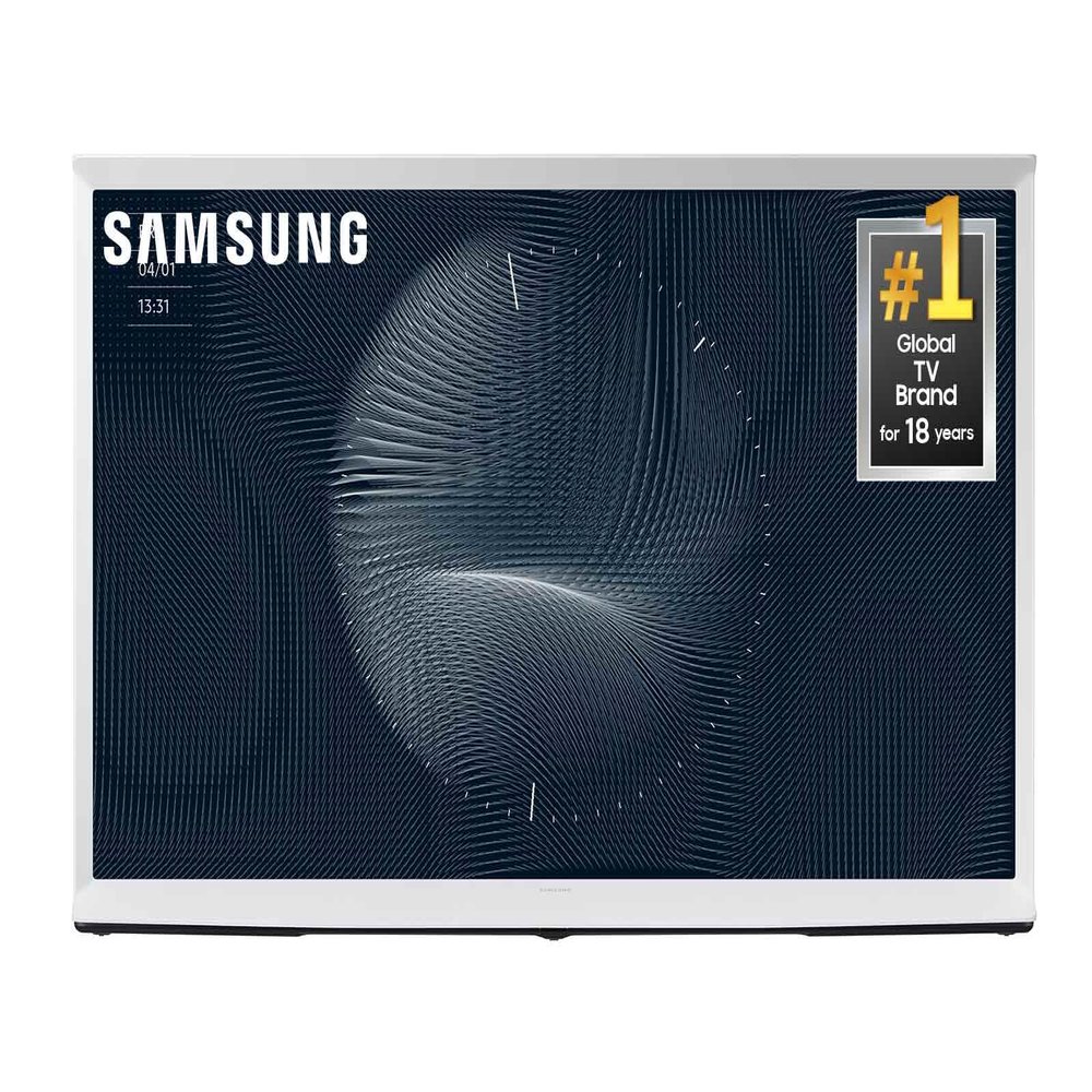 SAMSUNG 65-Inch Class The Serif LS01B Series - QLED 4K, I-Shaped Design, Anti-Reflection Matte Display, -Portable Easel -Stand, Ambient Mode+ Smart -TV -w/ Alexa Built-in (QN65LS01BAFXZA,Latest Model)