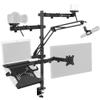 VIVO All-in-One Computer Studio Desk Mount, Mic Boom, Dual Monitor Mount up to 32 inches, Laptop Stand, Livestream Arms Compatible with Cameras, Lighting, Phone/Tablet Adapters, STAND-LIVE2L view 1