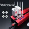 Niczu Car Power Inverter, 600W 1200W 2000W 2600W 3000W 4000W Modified Sine Wave Power Inverter, DC 12V 24V to AC 220V Voltage Converter with Cooling Fan,4000W-12V view 3