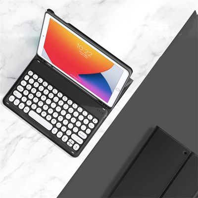 2022 New iPad Pro 11'' 4th/ 3rd / 2nd Generation Keyboard case 2021 2020 2018 Color Bluetooth Keyboard Magnetic Detachable Cute Round Key with Pencil Holder (iPad Pro11, Black)