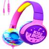 Move2Play, Kidz Bop, Wired Headphones for Kids | Microphone | 3.5mm Plug | Volume Limiting 85dB/94dB | Soft Pads | Adjustable | School Use | Gift 3 4 5 6 7 8+ Year Old Girls Boys Toddlers view 1