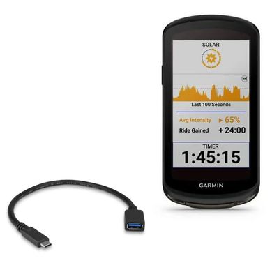 BoxWave Cable Compatible with Garmin Edge 1040 Solar - USB Expansion Adapter, Add USB Connected Hardware to Your Phone