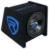 Rockville RV10P 10" 500W Car Audio Subwoofer in Vented Enclosure, 4 Ohm, Angled Design, MDF Cabinet, Deep Bass for Car Audio Systems view 1