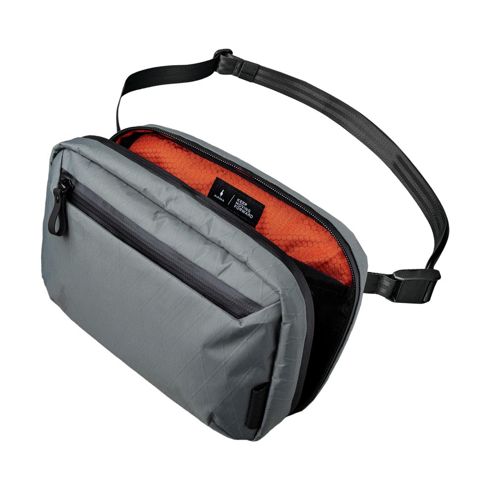 ALPAKA Elements Tech Case - Travel Organizer Pouch for Electronics, Cables, EDC with Weatherproof Fabrics, YKK Zippers(Slate Grey VX21)