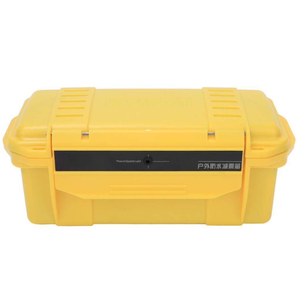Outdoor Tool Storage Case Waterproof Shockproof for Camping  Airtight Dry Box for Drone Camera Equipment with Buffer Cushion, Outdoor Storage Container for Fishing, Hiking (7.87x3.94 x 3.15 inch)