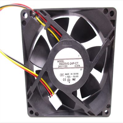 09225VE-24P-CT 24VDC 0.37A 92X92X25mm 3-Wire Cooling Fan