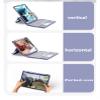 GOOVEN iPad 9 8 7 iPad 10.2'' 9th 8th 7th Gen/ Air3 Pro10.5'' Keyboard Case Touchpad Horizontal/Vertical Kickstand Magnetic Detachable BT Keyboard Transparent Back Cover (iPad10.2''/10.5'', Sky Blue) view 3