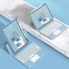 GOOVEN iPad Air5 /Air4 Keyboard case Touchpad Horizontal/Vertical Kickstand iPad Pro112022/2021/2020 Magnetic Detachable BT Keyboard Transparent Back Cover (iPad Air4/Air5/Pro11, Sky Blue) view 2