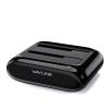 WAVLINK Dual Bay Hard Drive Docking Station - USB 3.0 to SATA I/II/III for 2.5" & 3.5" HDD/SSD with Fixed Bezel, Supports Offline Clone/Duplicator Function, Supports 2x20TB with UASP 6Gbps - Black view 1
