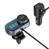 Bluetooth Car Adapter, Wireless Bluetooth 5.0 FM Transmitter for Car with QC3.0 & PD 18W Charger, Hands-Free Call, Support TF Card AUX Siri Google Assistant view 1