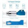 Duogalia 1PC Singlemode FC Male to LC Female & SC/UPC Male to LC/UPC Female Fiber Optic Adapter, Fiber Adaptor for Visual Fault Locator, 9/125um Optical Connector for VFL view 3