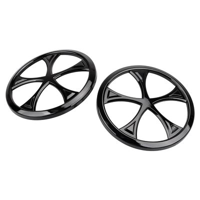 XMMT 5 Hole Gloss Black Front Speaker Grills Cover for Harley Touring Electra Street Glide Trike 2014-2023