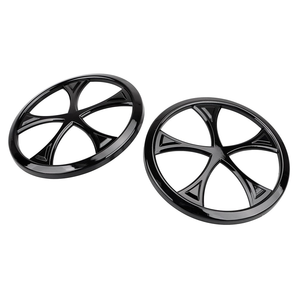 XMMT 5 Hole Gloss Black Front Speaker Grills Cover for Harley Touring Electra Street Glide Trike 2014-2023