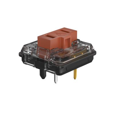 KAILH Official Store Low Profile Switch 1350 Chocolate Mechanical Keyboard Switch RGB SMD Tactile (110, Choc Brown)