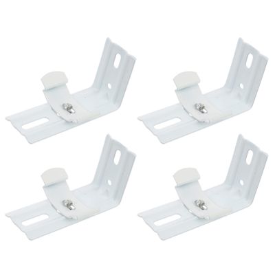 Cabilock 8pcs Curtain Bracket Accessories Vertical Blinds Installation Brackets for Home Use Easy to Install Curtain Fixing Support for Shower and Window