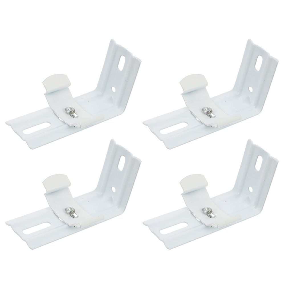 Cabilock 8pcs Curtain Bracket Accessories Vertical Blinds Installation Brackets for Home Use Easy to Install Curtain Fixing Support for Shower and Window