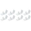 Cabilock 8pcs Curtain Bracket Accessories Vertical Blinds Installation Brackets for Home Use Easy to Install Curtain Fixing Support for Shower and Window view 2