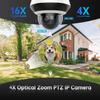 DS-2DE2A404IW-DE3 Hik 4MP PTZ IP Camera, Outdoor Indoor PoE PTZ Network Camera with 4X Optical Zoom, 16X Digital Zoom, DarkFighter, Compatible with Hik NVR/Hik-Connect APP, IR 65ft Night Vision view 3