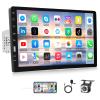 Single Din Car Stereo with Bluetooth 9 Inch HD Touch Screen Car Stereo with Backup Camera + External Microphone + FM MP5 Player Car Audio Receivers Support Mirror Link SWC USB EQ Car Radio view 1