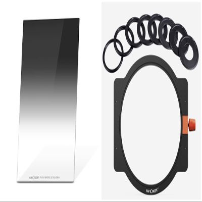 100 * 150mm Square Soft GND16 (4 Stop) Filter & Metal Filter Holder Kit + 8 Adapter Rings