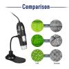 Microscope Accessories Kit Digital Zoom Microscope USB Magnifier 0.3MP Camera 8-LED Light Magnifying Glass Microscope Slides view 2