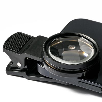Cell Phone Special Effects Filter, 37mm Kaleidoscope Glass Filter Quad Prism Lens Filter, Split Filter 4+1 Sides, Change The Number of Subjects