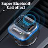 Bluetooth 5.0 FM Transmitter for Car, Radio Receiver/Audio Adapter with CVC Noise-Cancellation Microphones, QC3.0 & PD18W Fast Charge, Support U Disk/Aux view 2