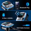 Bluetooth 5.0 FM Transmitter for Car, Radio Receiver/Audio Adapter with CVC Noise-Cancellation Microphones, QC3.0 & PD18W Fast Charge, Support U Disk/Aux view 4