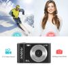 Andoer Portable Digital Camera 48MP 2.7K 2.88-inch IPS Screen 16X Zoom Auto Focus Self-Timer 128GB Extended Memory Face Detection Anti-Shaking with 2pcs Batteries Hand Strap Carry Pouch view 2