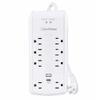 Cyber Power Surge Protector, 3-Pack with Multiple USB Charging Ports.8-Outlet with USB-A and USB-C, one 7-Outlet with USB-A, and one 6-Outlet Wall Tap with USB-A and USB-C. view 2