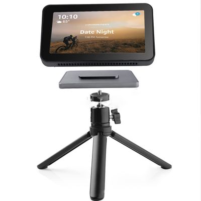 For Amazon Echo Show 5 (1st & 2nd Gen) Tripod Holder 360 Adjustable Metal Accessory Stand Tilt Your Echo Show 5 Simply Forward or Back to Improve Viewing Angle (Black)