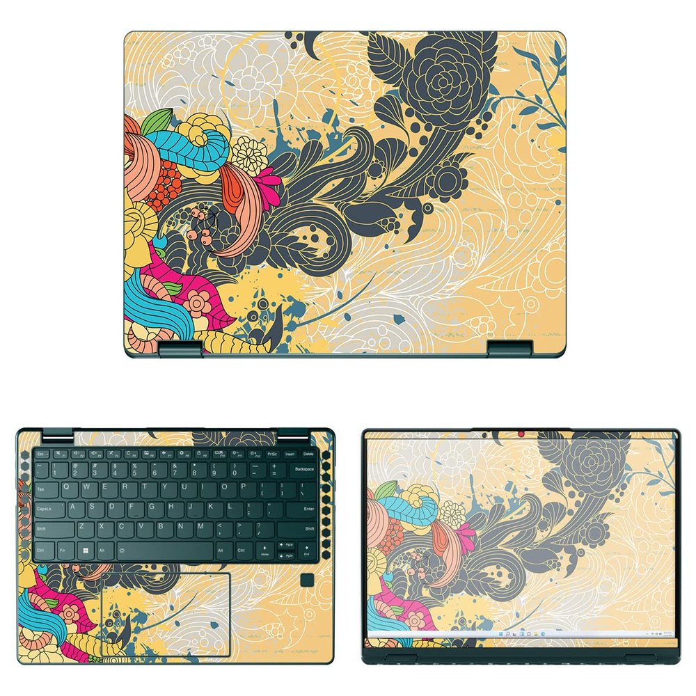 Decalrus - Protective Decal Sticker for the Lenovo Yoga 6 13 2-in-1 82UD0000US (7th Gen.) (13.3" Screen) case Cover wrap LEyoga6Gen7_13-154