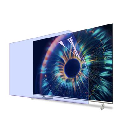 Anti-Blue Light Eye Protection TV Screen Film 32-75 inch Frosted Anti-Glare/Anti Scratch Monitor Filter Guard Against Radiation Relieve Eye Strain for LCD, LED Ect/Clear / 55 Inches 1221x689mm