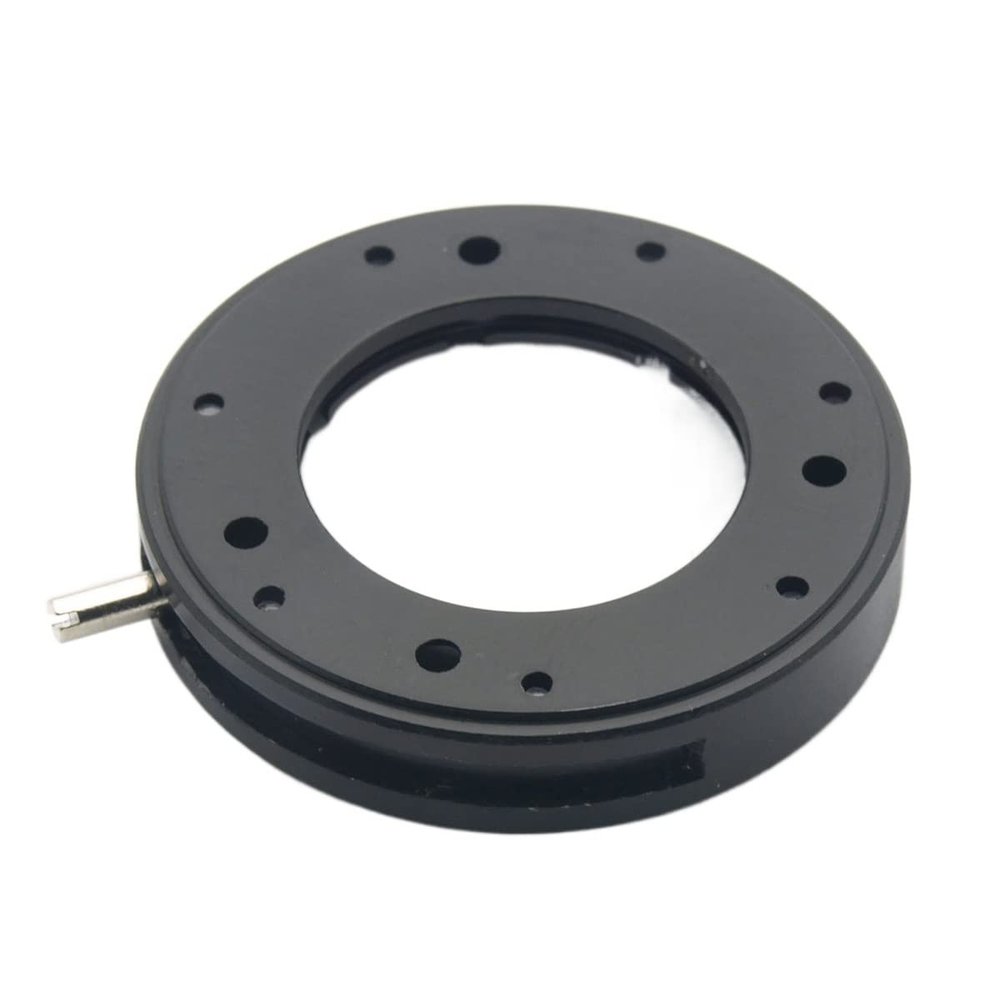 Microscope Kit Adjustable 6 Blades F Microscope Lens Adapter 1.5-18mm Diaphragm Accessories Black Microscope Lens Adapters