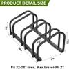WALMANN 3 Bikes Floor Bike Stand, Bike Parking Rack Garage Bike Storage Stand Indoor/Outdoor 22-28" Wheel Stand, Max. Tire Width 2.1" view 3