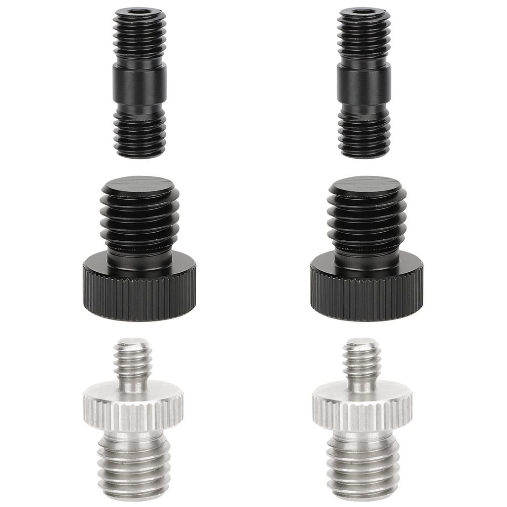 CAMVATE 1/4"-20 to M12 & M12 to M12 Assorted Adapter Set for 15mm Rods Railblock System - 3128