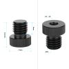 CAMVATE 1/4"-20 to M12 & M12 to M12 Assorted Adapter Set for 15mm Rods Railblock System - 3128 view 3