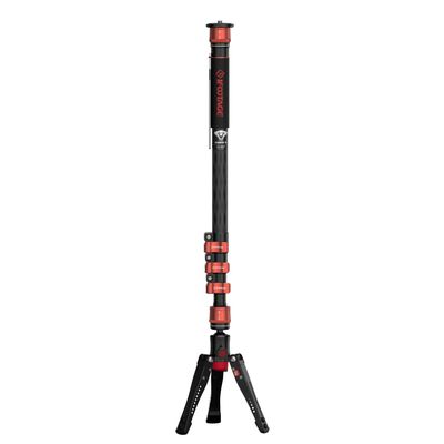 IFOOTAGE Cobra 3 C180F,Camera Monopod with Tripod Base,Carbon Fiber Professional Video Monopod,Suitable for SLR Cameras and Camcorders(71")