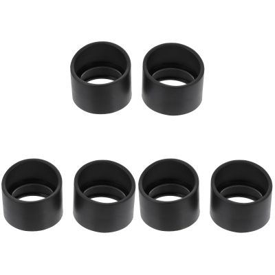 ULTECHNOVO 6 Pieces Soft Rubber Eyepiece Eye Shield 29-35mm Eye Guards Cups Eyepiece Covers for Binocular Microscope Black
