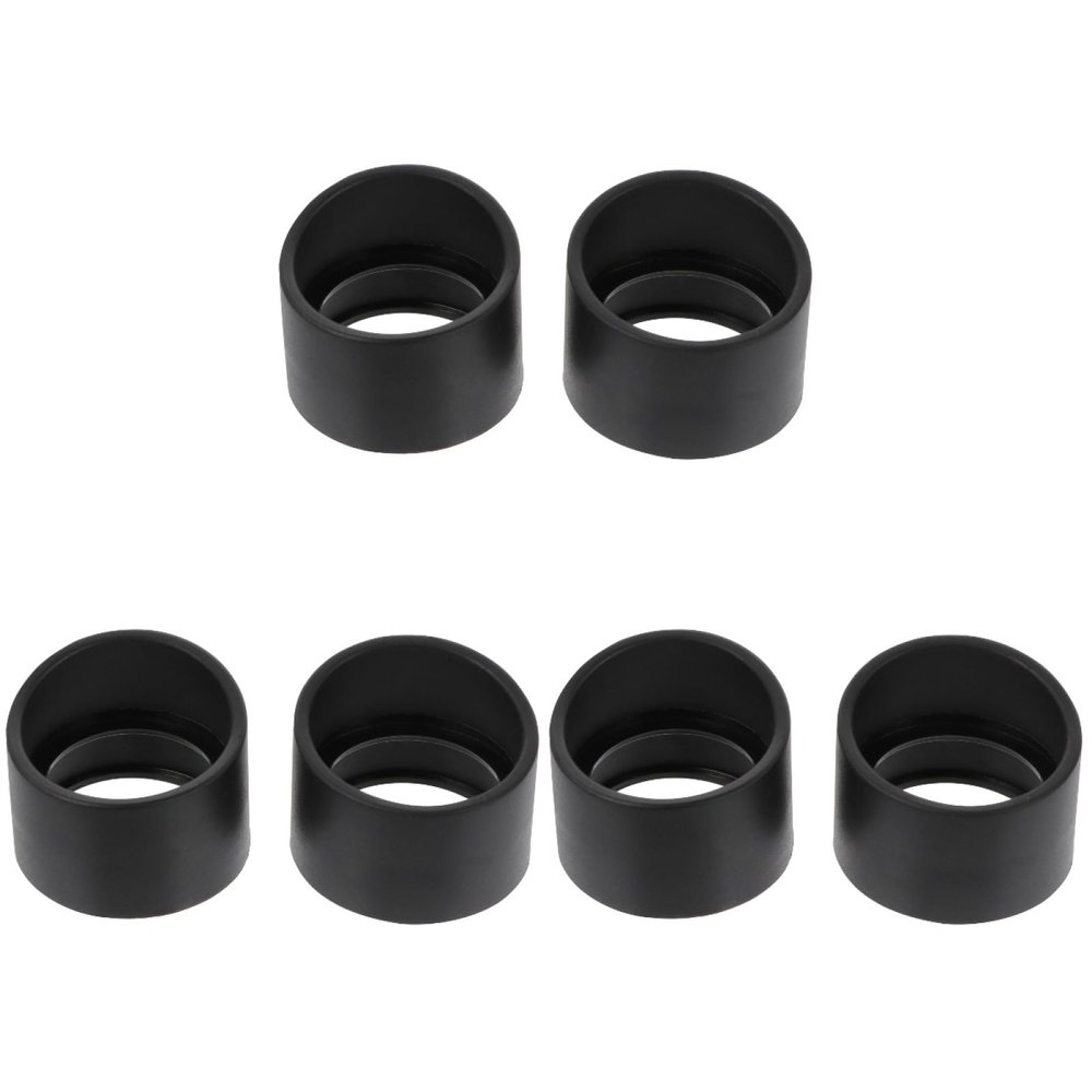 ULTECHNOVO 6 Pieces Soft Rubber Eyepiece Eye Shield 29-35mm Eye Guards Cups Eyepiece Covers for Binocular Microscope Black