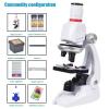 Microscope Kit Microscope Kit Lab LED 100/400/1200X Microscope for Kid Child Microscope Lens Adapters (Color : D) view 2