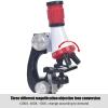 Microscope Kit Microscope Kit Lab LED 100/400/1200X Microscope for Kid Child Microscope Lens Adapters (Color : D) view 4