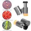 Microscope Accessories Kit Magnifier Portable Microscope 60x LED Light Loupe Glass Lens Microscope Slides (Color : Black) view 4