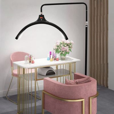 YIDOBLO Eyelash LED Floor Light - Estheticians, Tattoo & Makeup Light - Facialist Moon Lamp, Beauty & Skincare Lighting, Lashes & Eyebrows, Filming