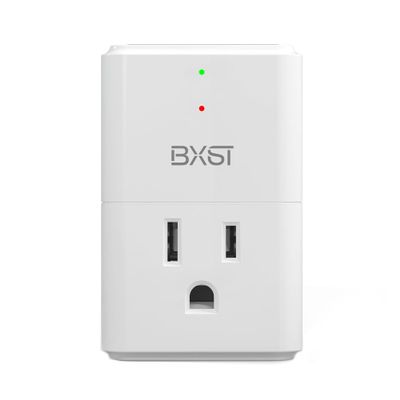 BXST 918J Single Outlet Surge Protector for Home Appliance Small Multi Function Plug with Surge Protection Wall Mount Power Suppressor for Refrigerator, TV, PC, Xbox, PS5 120V 1800W